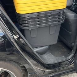 27 Gallons Storage Containers $10 Each