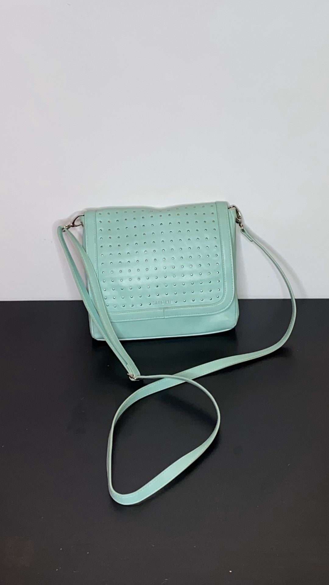 Miche Studded Crossbody Bag Tiffany Blue