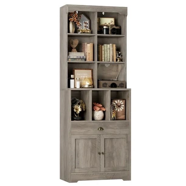 Tall Bookcase with Cabinet, Shelves & Drawer β Open Box