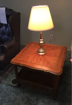 Fruit wood End Table With Drawer