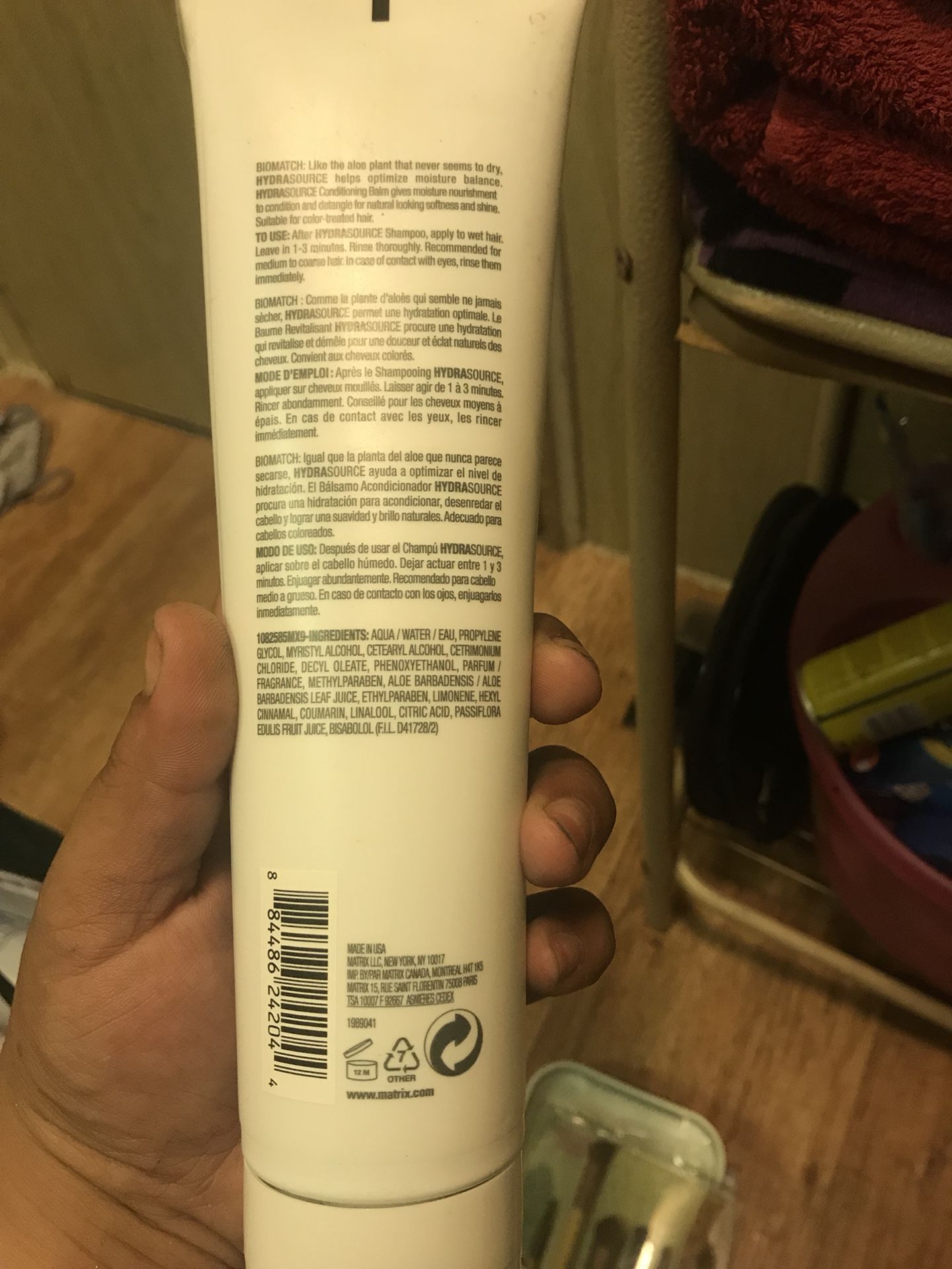 Biolage Hydrasource shampoo and conditioning balm