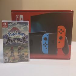 FREE DELIVERY: Nintendo Switch + Pokemon Legends of Arceus! + other in-switch games 