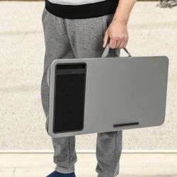 Laptop Stand for Bed, Laptop Tray 57.5x30.5x6cm Laptop Stand Lap Desk for Laptop Cushion Lapt used 