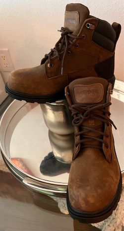 Wolverine Bulldozer 2.0 Steel Toe 6" Mens Brown Leather size 9.5 new