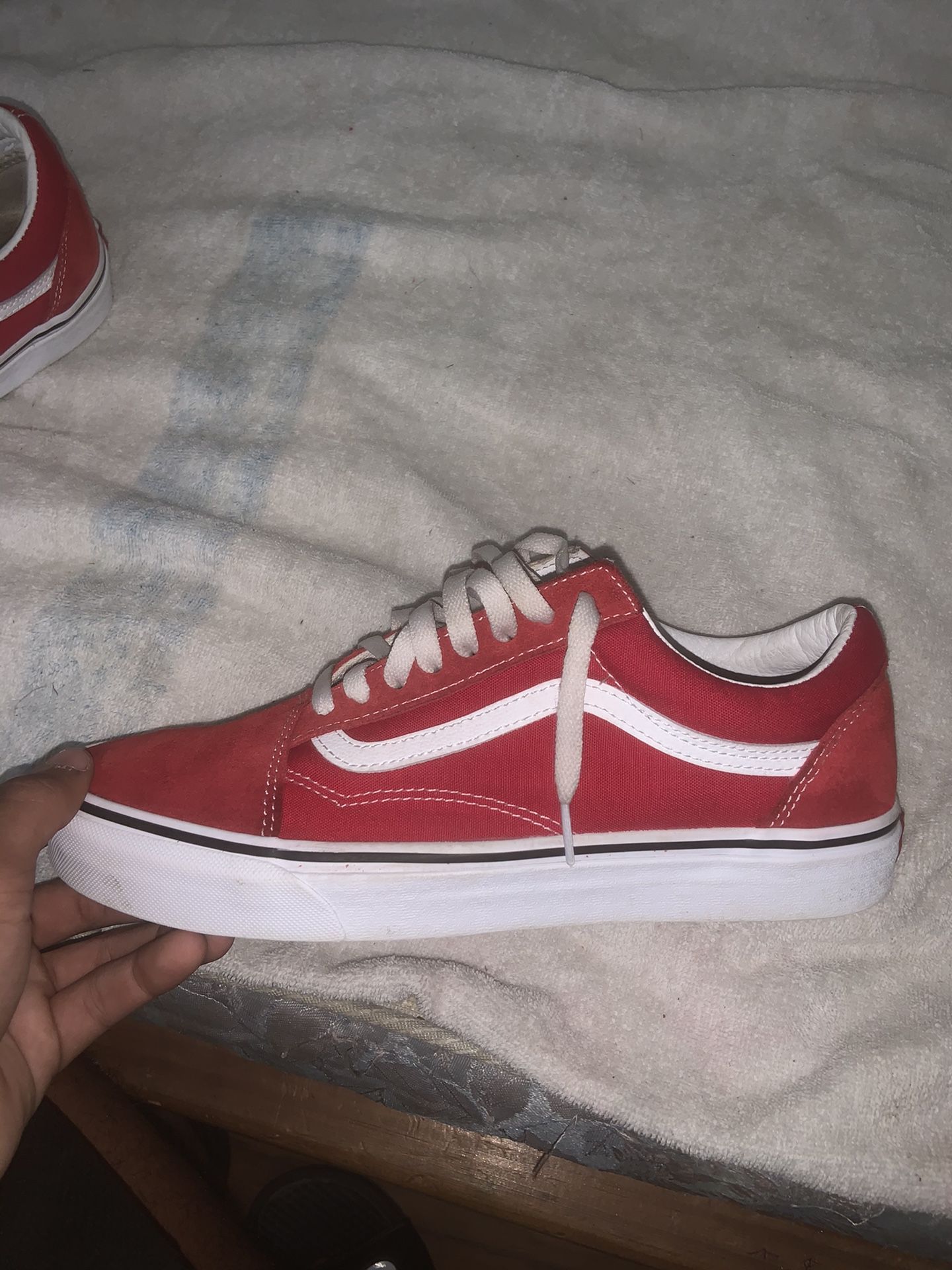 all red vans size 9.5
