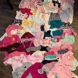 Baby Girl Lot 3-6 And 6-9 Months 