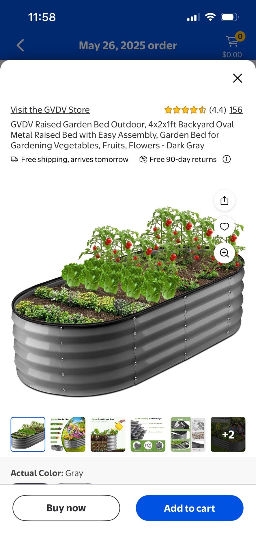 2 Raised Bed Garden Tubs