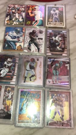 NFL Football Trading Cards Lot of 12