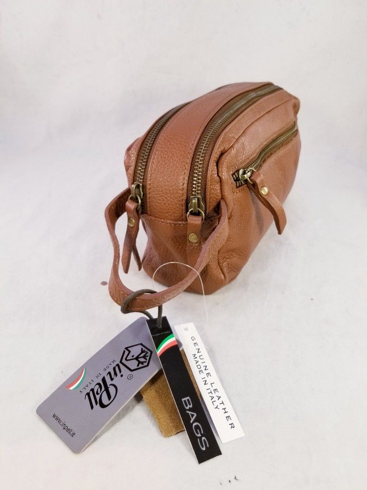 Leather Purse In Pell Leather Toiletry Bag Vintage Leather Men's