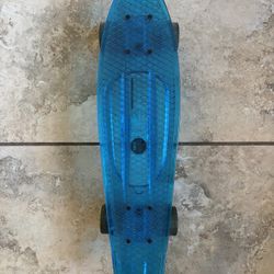 Bright Blue Penny Board Skateboard 