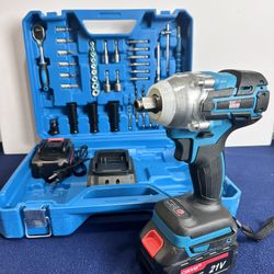 Llave de impacto 350Nm  21V + maletín completo 