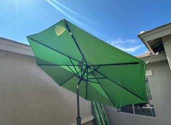 Green patio umbrellas **No base**