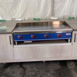 3 Benihana Tables With Gas Grills