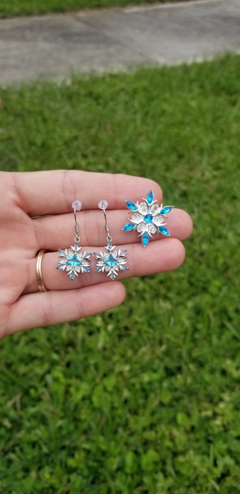 SS Snowflake jewelry set