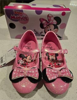 Disney Minnie Mouse Girls Flats Size 12
