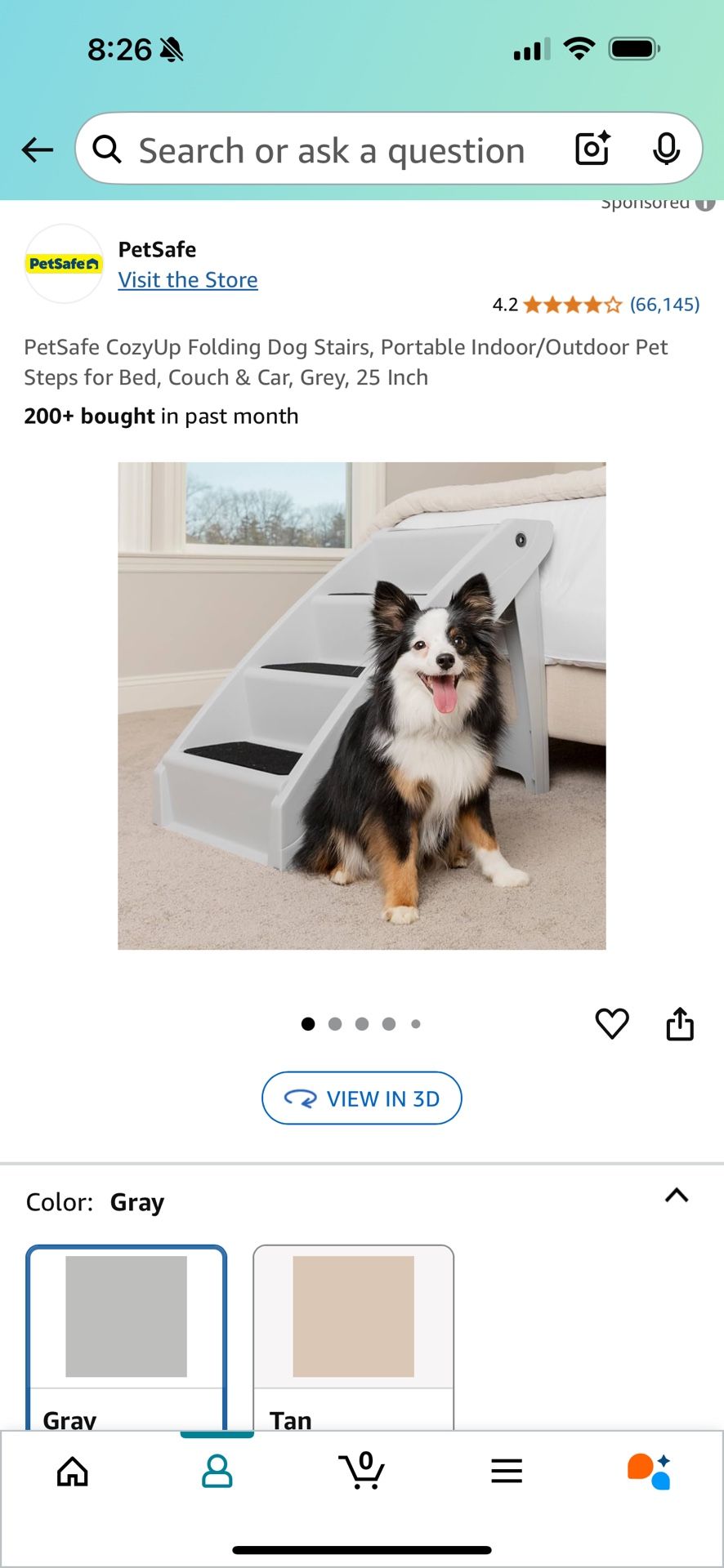 25 Inch Doggie Stairs For Couch Or Bed