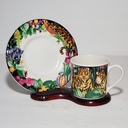 Vitromaster Demitasse (Small) Teacup and Saucer Rain Forest
