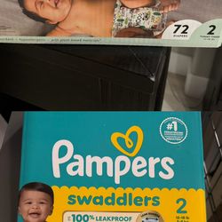 Honest & Pampers Diapers Size 2