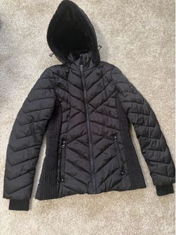 Black Winter coat puffer small great condition