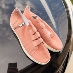 Brand New Coral Side Zip Shoes
