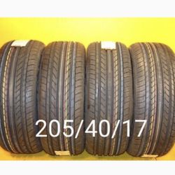 4   New Tires   For Sale   205/40/17      We Service Motorcycle Tires