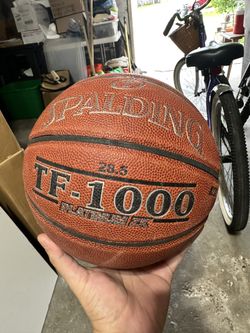 Spalding TF-1000 Platinum ZK Basketball, 28.5", Micro Fiber Composite, RARE