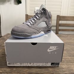 Jordan Retro 5 Wolf Grey Sz 10.5