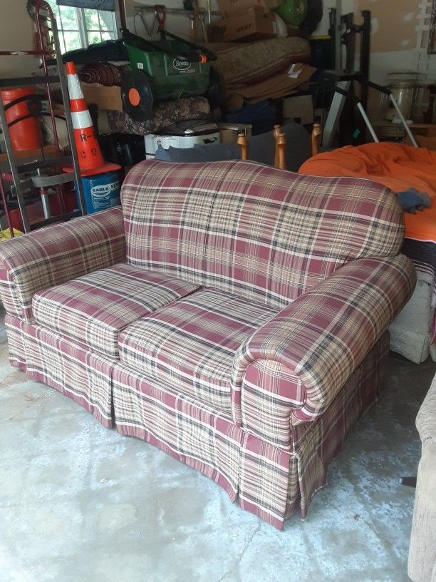 Free Plaid Loveseat