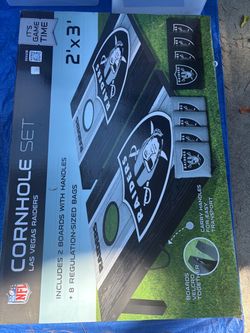 NFL Las Vegas Raiders Cornhole Set 2x3