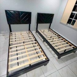 Twin Bed Frame Set Two Beds Camas Nuevas 