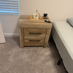 Ashleys furniture Nightstand Teak