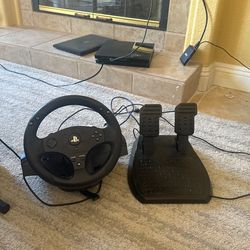Thrustmaster PS4 wheel and pedals