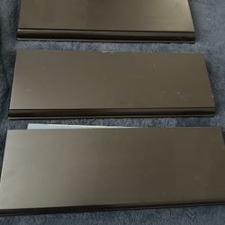 Espresso Brown Floating Shelves 