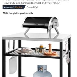Stainless Steel Out Door Pizza Cart