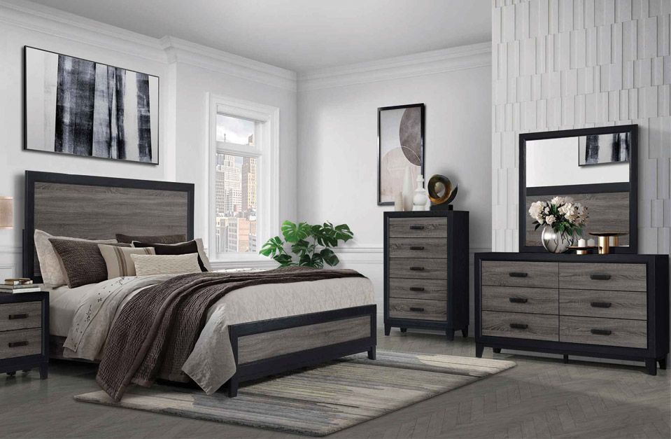 Elegant Dark Brown Bedroom Set – Great Condition Brand New