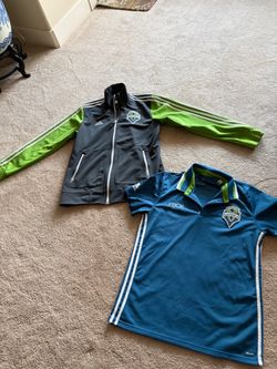 Seattle Sounders FC polo shirt and jacket L (like new)
