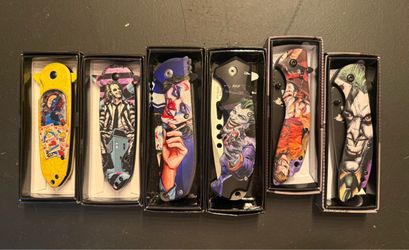Themed Folding Knives $25ea or 2 for $45