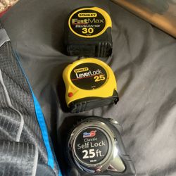 3 Carpenters  Rulers 2 Stanley &1komelon Pro