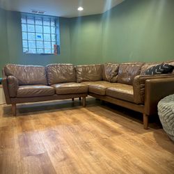 Leather Sectional 7 X 7 Feet