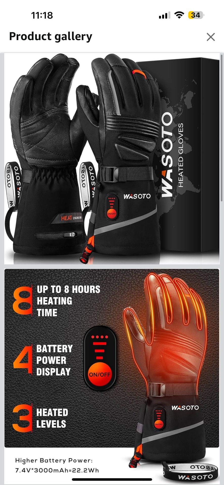 Brand new Heated Gloves for Men Women