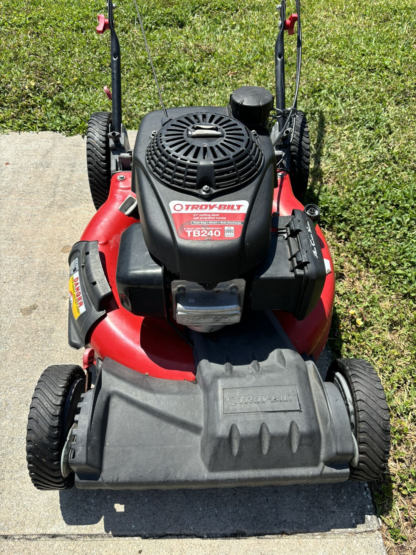 21" Troy-Bilt Self Propelled Lawn Mower 