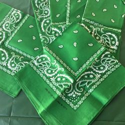 Green handkerchiefs