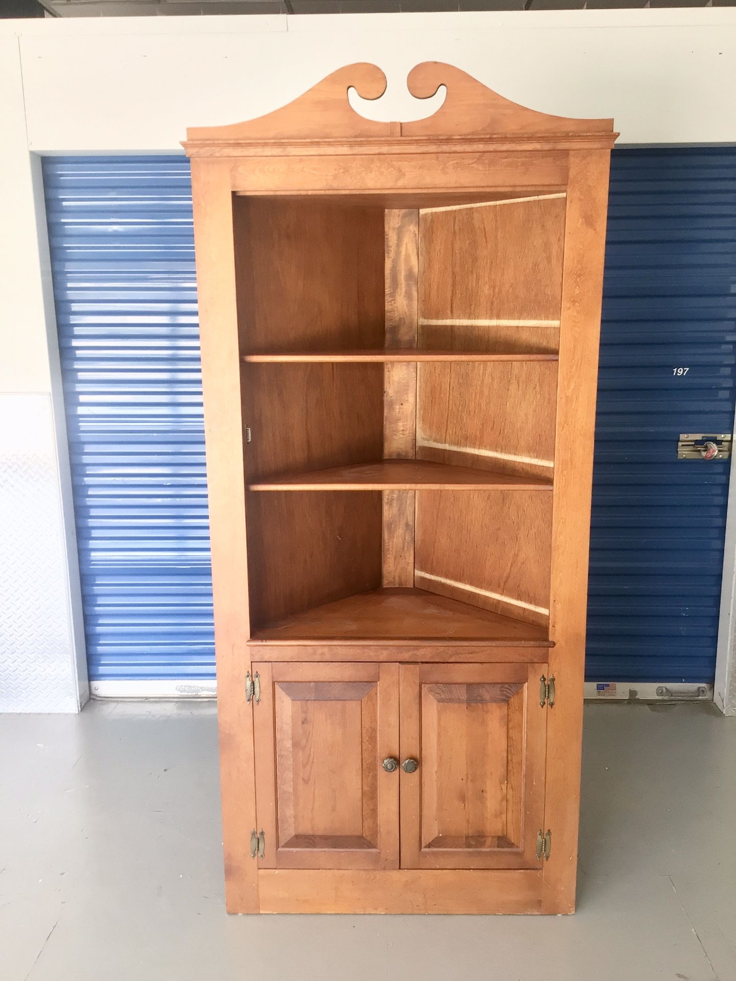 Wood Corner Cabinet - Will Deliver