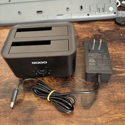 Hard Drive Docking Station to USB 3.0 Type CDual Bay Hard Drive Dock for SATA...  Note: new opened box, no original box and has some scratch on the ba