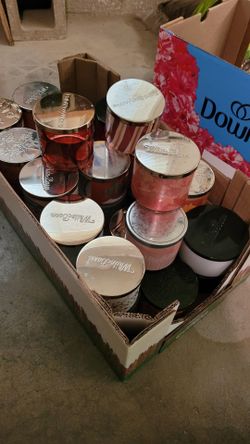 Empty candle jars