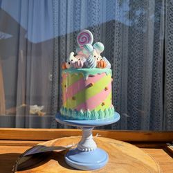 Halloween Pastel Ghost and Pumpkin Decorative Cake