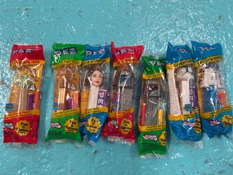 Star Wars pez dispensers, set of 7 original packaging