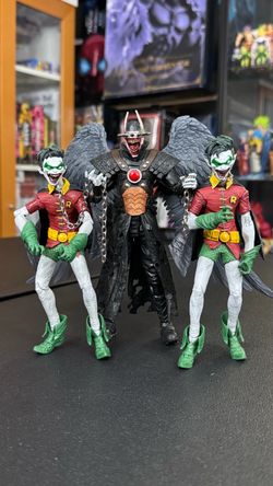 Dc McFarlane Batman who laughs & 2 crow robins