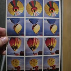 Vintage Current, Inc. Photo Jumbo Sticker Pack Hot Air Balloons