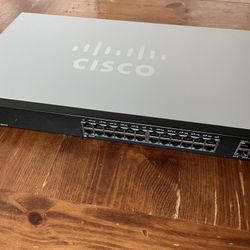 CISCO DESIGNED SG200-26 Gigabit Ethernet Smart Switch with 24 10/100/1000 Ports and 2 Combo Mini-GBIC Ports (SLM2024T-NA), one size